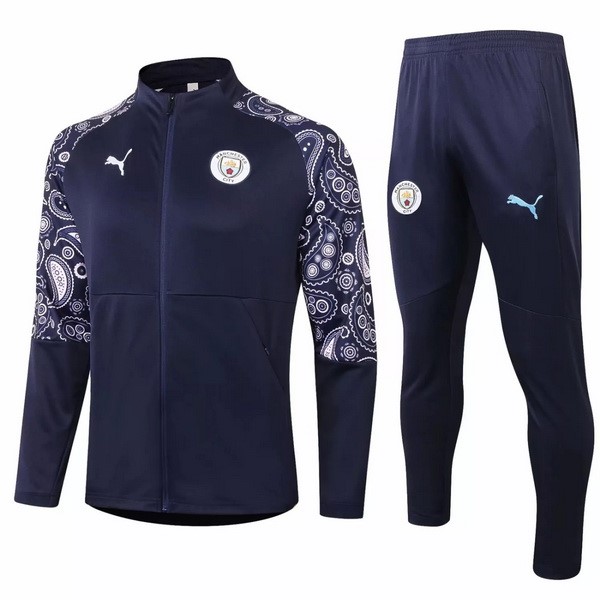 Trainingsanzug Manchester City 2020-21 Blau Marine Fussballtrikots Günstig